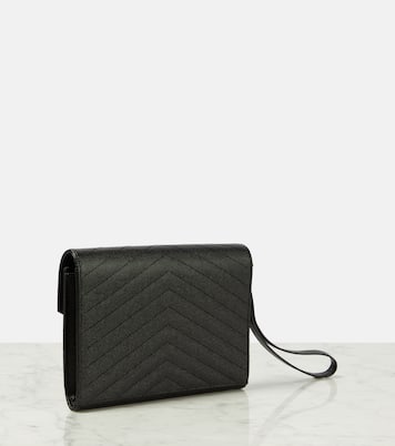 Cassandre matelassé leather clutch | Saint Laurent