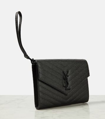 Cassandre matelassé leather clutch | Saint Laurent