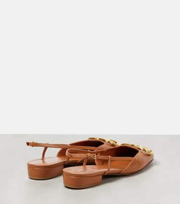 VLogo Signature 20 leather slingback pumps | Valentino Garavani