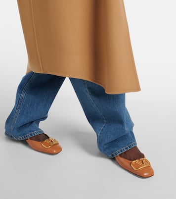 VLogo Signature 20 leather slingback pumps | Valentino Garavani