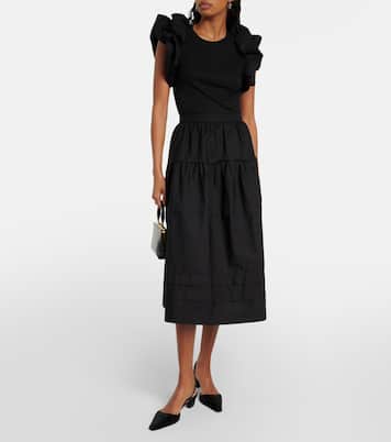 Francine ruffled midi dress | Ulla Johnson