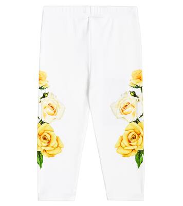 Baby floral jersey leggings | Dolce&Gabbana Kids