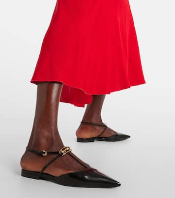 Ballerines B Buckle en cuir | Victoria Beckham