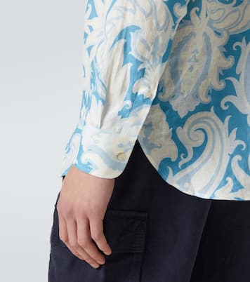 Chemise en lin à fleurs | Etro