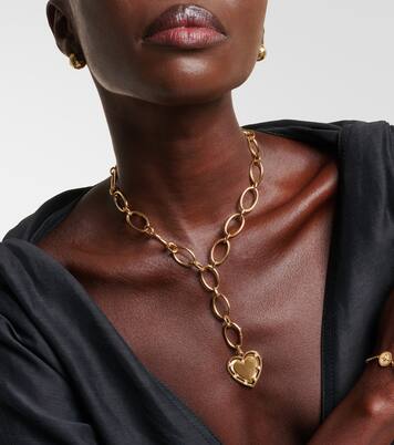 Collier Love Heart Token en or 18 ct et diamants | FoundRae