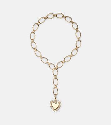 Collier Love Heart Token en or 18 ct et diamants | FoundRae