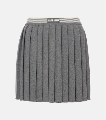 Cashmere and wool miniskirt | Miu Miu