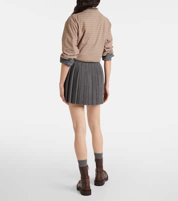 Cashmere and wool miniskirt | Miu Miu