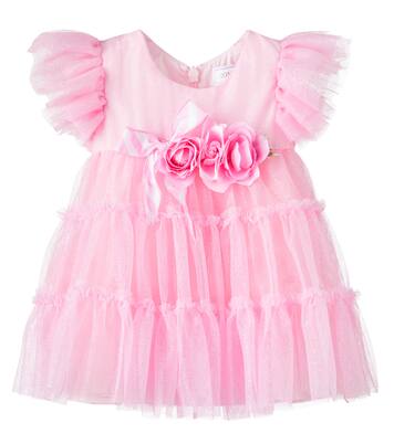 Baby - Abito in tulle con applicazioni | Monnalisa