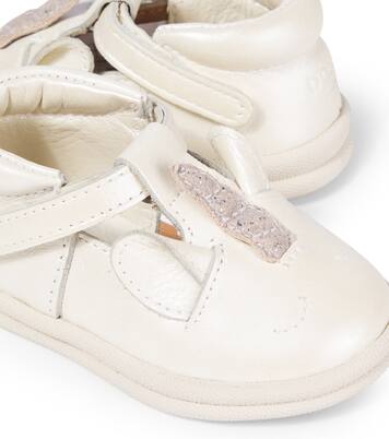 Bebé - zapatillas Zilpa de piel metalizada | Donsje