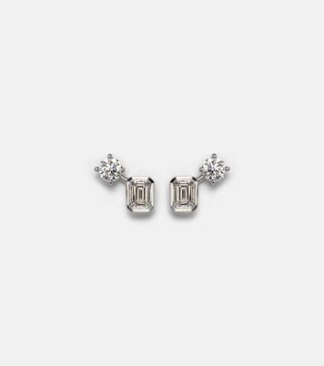 Inner Fire 18kt white gold earrings with diamonds | Bucherer Fine Jewellery