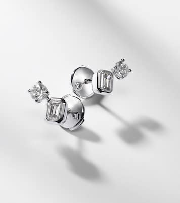 Inner Fire 18kt white gold earrings with diamonds | Bucherer Fine Jewellery