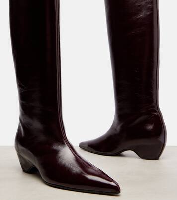 Sybil 40 leather knee-high boots | Khaite