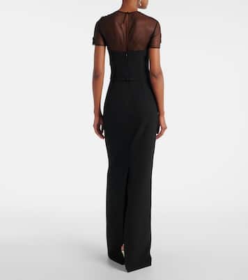 Embellished crêpe gown | Safiyaa