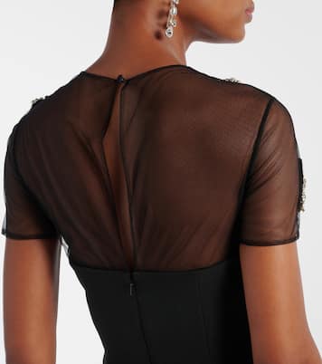 Embellished crêpe gown | Safiyaa