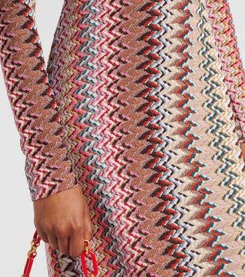 Robe longue Zigzag en lamé | Missoni