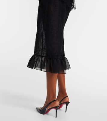 Lace and silk georgette bustier dress | Alessandra Rich