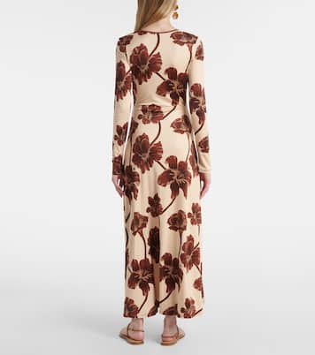 Robe midi à fleurs | Johanna Ortiz