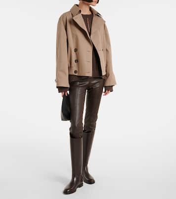 Schmale Hose aus Leder | Brunello Cucinelli