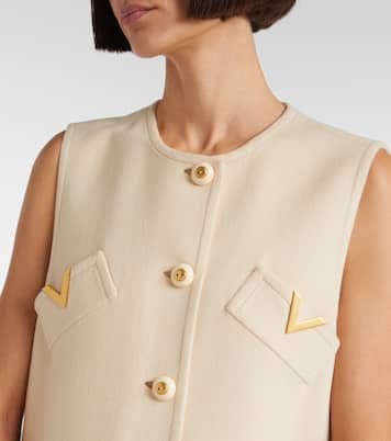 Abito corto VGold in lana e cashmere | Valentino
