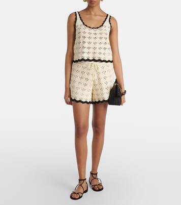 Shorts Rhiannon in crochet di cotone | Zimmermann