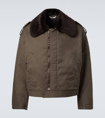 Cotton gabardine blouson jacket | Auralee