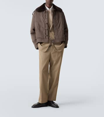 Cotton gabardine blouson jacket | Auralee