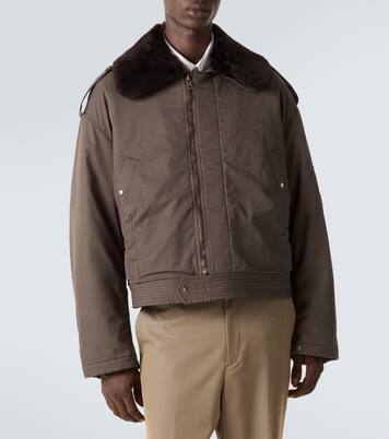 Cotton gabardine blouson jacket | Auralee