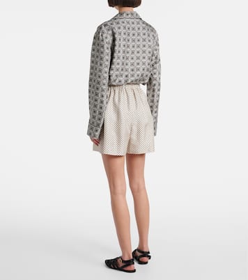 Angelo silk twill Bermuda shorts | Loro Piana