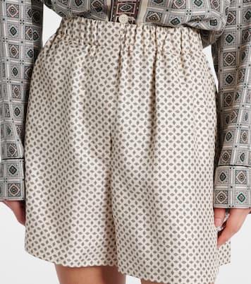Angelo silk twill Bermuda shorts | Loro Piana