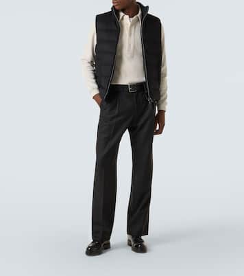 Down-paneled silk and cashmere vest | Herno
