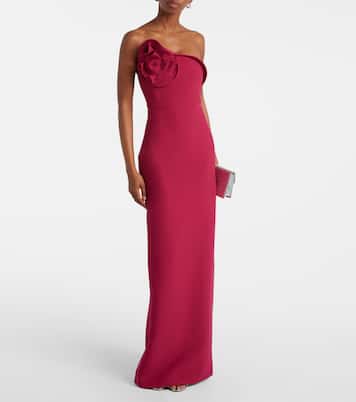 Abito lungo monospalla in crêpe | Roland Mouret