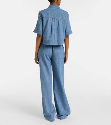 Spruce denim shirt | Veronica Beard