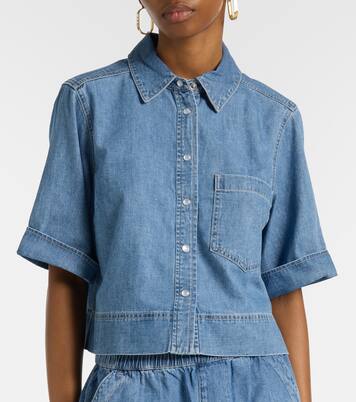 Spruce denim shirt | Veronica Beard