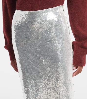 Maxirock mit Pailletten | Rotate