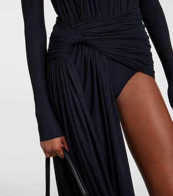 Asymmetric draped minidress | Balenciaga