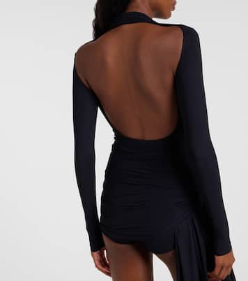 Asymmetric draped minidress | Balenciaga