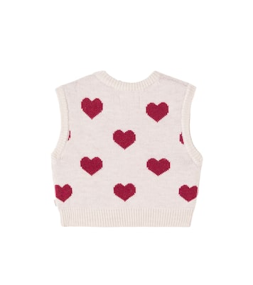 Baby Pullunder Gaby aus Woll-Jacquard | Wheat