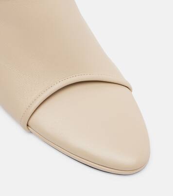 Strap Stretch 75 leather wedge mules | Christen