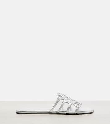 Petal Anagram leather slides | Loewe