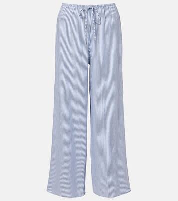 Striped cotton wide-leg pants | Montce