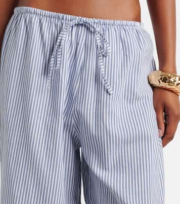 Striped cotton wide-leg pants | Montce