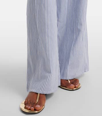 Striped cotton wide-leg pants | Montce