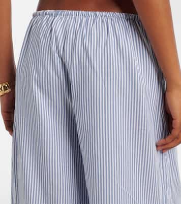 Striped cotton wide-leg pants | Montce