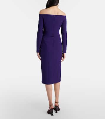 Midikleid Jay aus Crêpe | Safiyaa