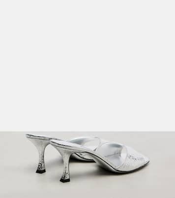 Skye 70 metallic leather mules | Jimmy Choo