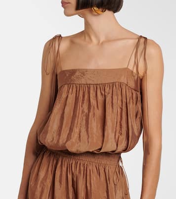 Midikleid aus Satin | Saint Laurent