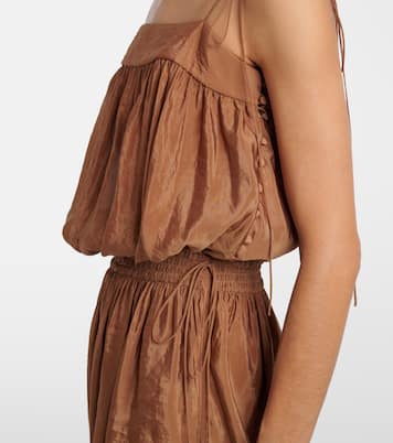 Midikleid aus Satin | Saint Laurent