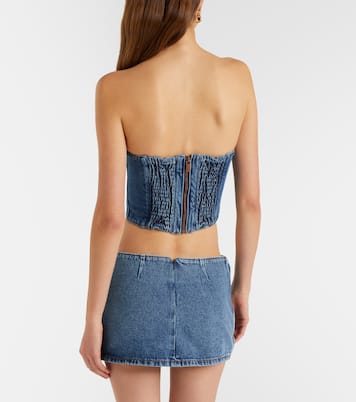Bustier-Top aus Denim | Magda Butrym