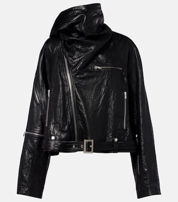 Bikerjacke Scarf Light aus Leder | Rick Owens